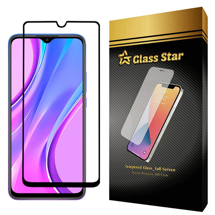 محافظ صفحه نمایش گلس استار مدل FULL مناسب برای گوشی موبایل شیائومی Redmi 9