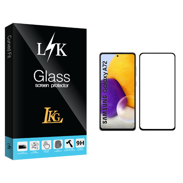 محافظ صفحه نمایش ال کا جی مدل LK Glass مناسب برای گوشی موبایل سامسونگ Galaxy A72