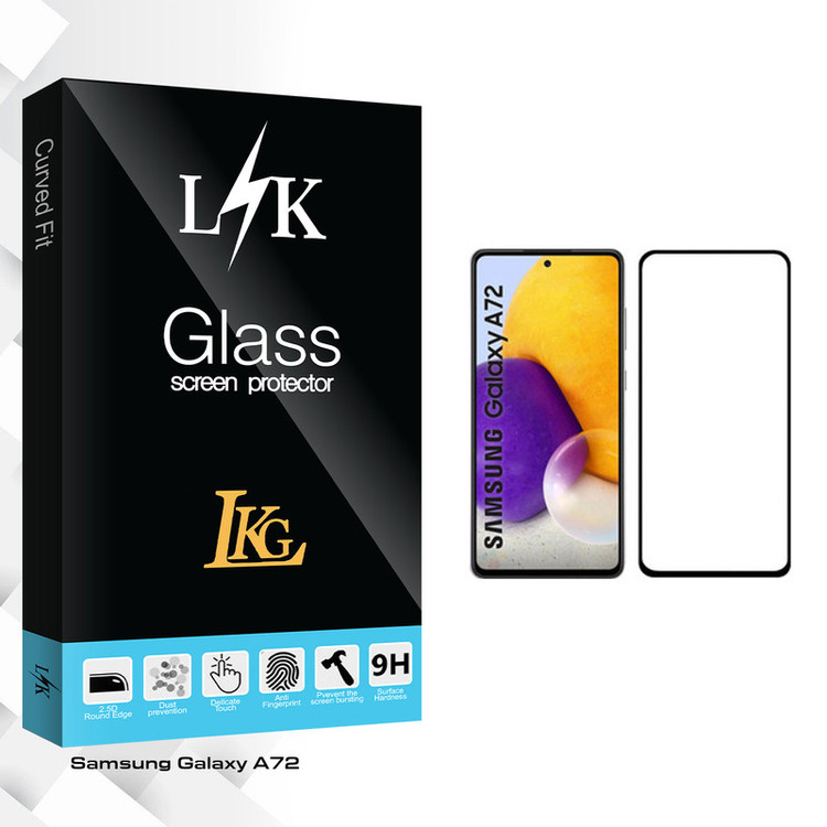 محافظ صفحه نمایش ال کا جی مدل LK Glass مناسب برای گوشی موبایل سامسونگ Galaxy A72