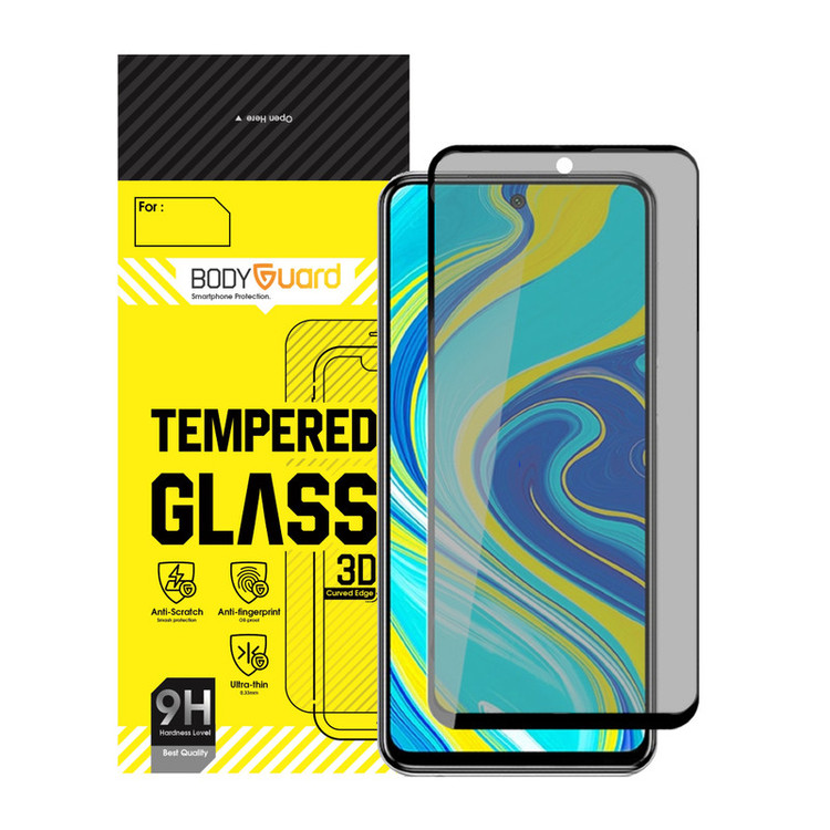محافظ صفحه نمایش حریم شخصی بادیگارد مدل PX مناسب برای گوشی موبایل شیائومی Note 9 Pro