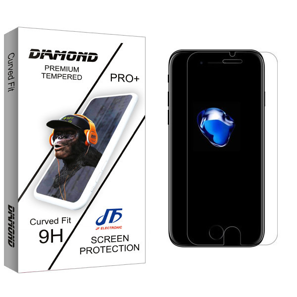 محافظ صفحه نمایش جی اف مدل Diamond glass مناسب برای گوشی موبایل اپل iPhone 7 /8 Plus