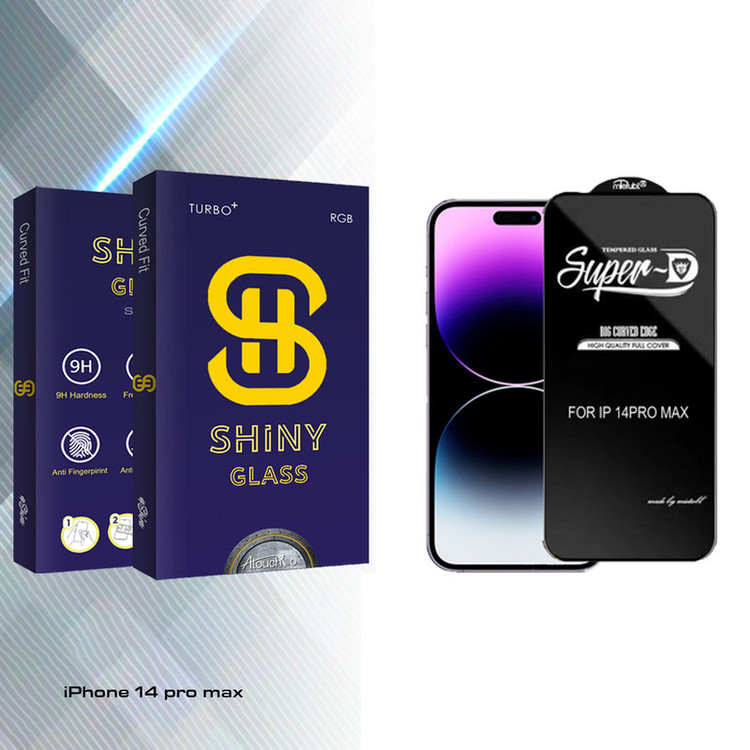 محافظ صفحه نمایش آتوچبو مدل Shiny super-D مناسب برای گوشی موبایل اپل iPhone 14 pro max