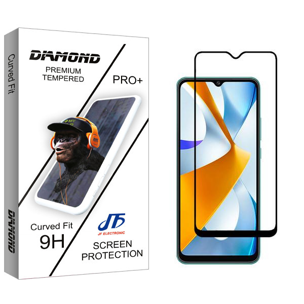محافظ صفحه نمایش جی اف مدل Diamond مناسب برای گوشی موبایل شیائومی Poco C40