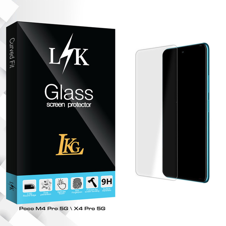 محافظ صفحه نمایش شیشه ای ال کا جی مدل LK Glass MIX مناسب برای گوشی موبایل شیائومی Poco M4 Pro 5G \ X4 Pro 5G