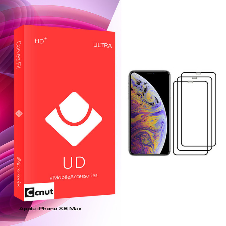 محافظ صفحه نمایش کوکونات مدل UD مناسب برای گوشی موبایل اپل iPhone XS Max بسته سه عددی