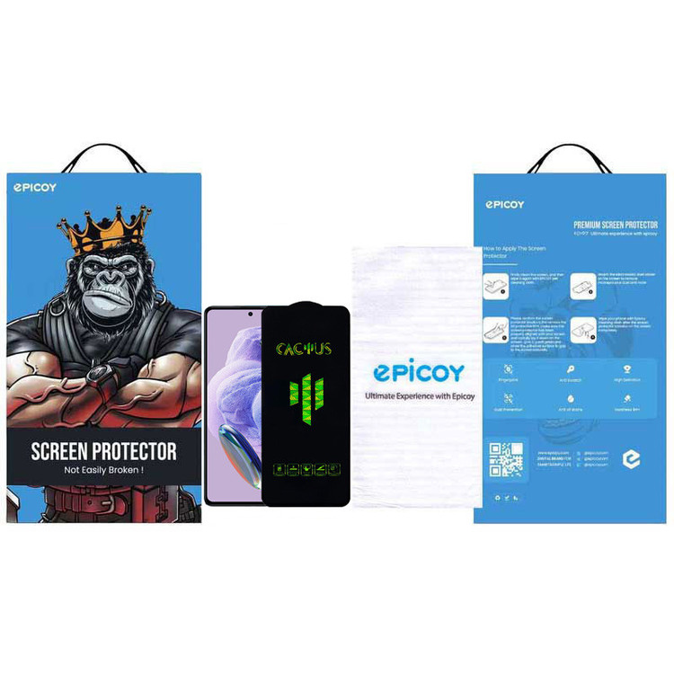 محافظ صفحه نمایش اپیکوی مدل Cactus مناسب برای گوشی موبایل شیائومی Redmi Note 12s/Note 11 4G/Global /Note 11s 4G/Global /Note 10 4G/Global/ Note 10s/Note 11 SE india/ Poco M4 Pro 4G/ Poco M5s