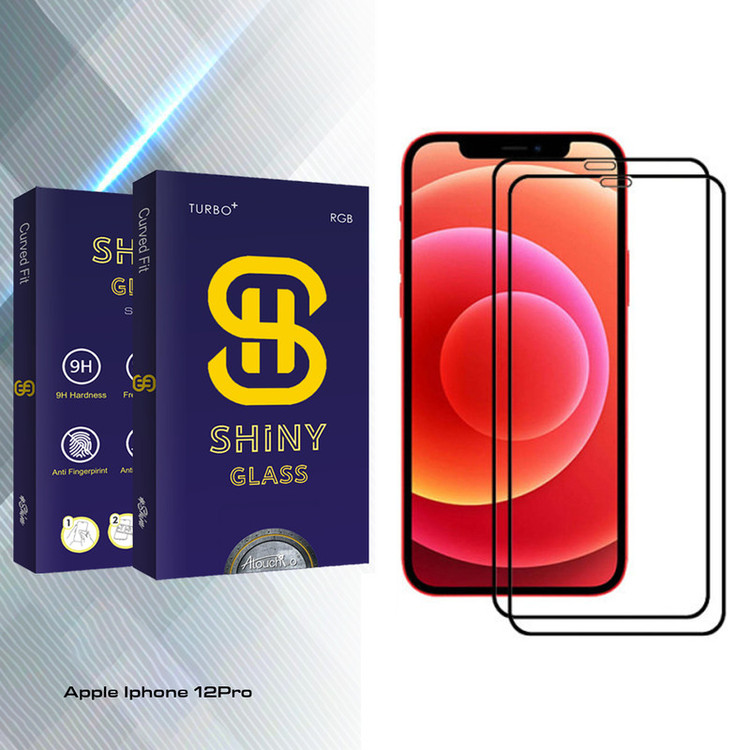 محافظ صفحه نمایش سرامیکی آتوچبو مدل Shiny Glass مناسب برای گوشی موبایل اپل Iphone 12Pro بسته دو عددی