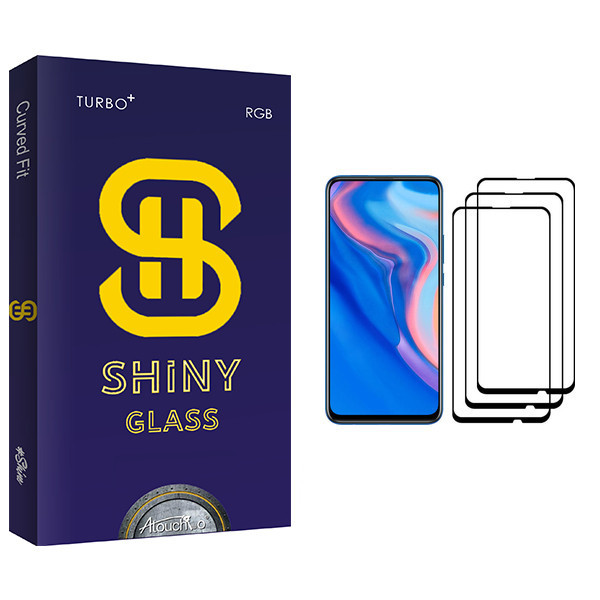 محافظ صفحه نمایش آتوچبو مدل Shiny Glass مناسب برای گوشی موبایل هوآوی Y9 Prime 2019 بسته سه عددی