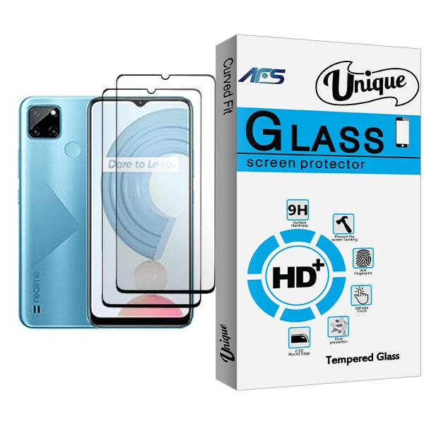 محافظ صفحه نمایش ای اف اس مدل Unique Glass MIX002 مناسب برای گوشی موبایل ریلمی C21Y بسته دو عددی