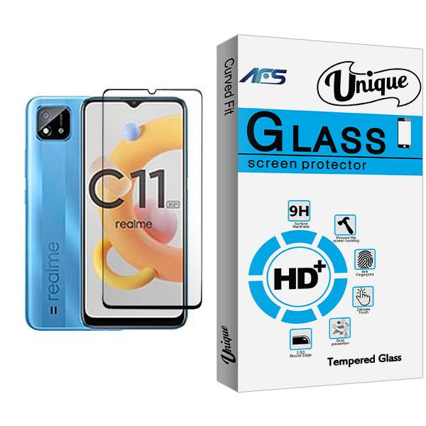 محافظ صفحه نمایش ای اف اس مدل Unique Glass MIX001 مناسب برای گوشی موبایل ریلمی C11 (2021)