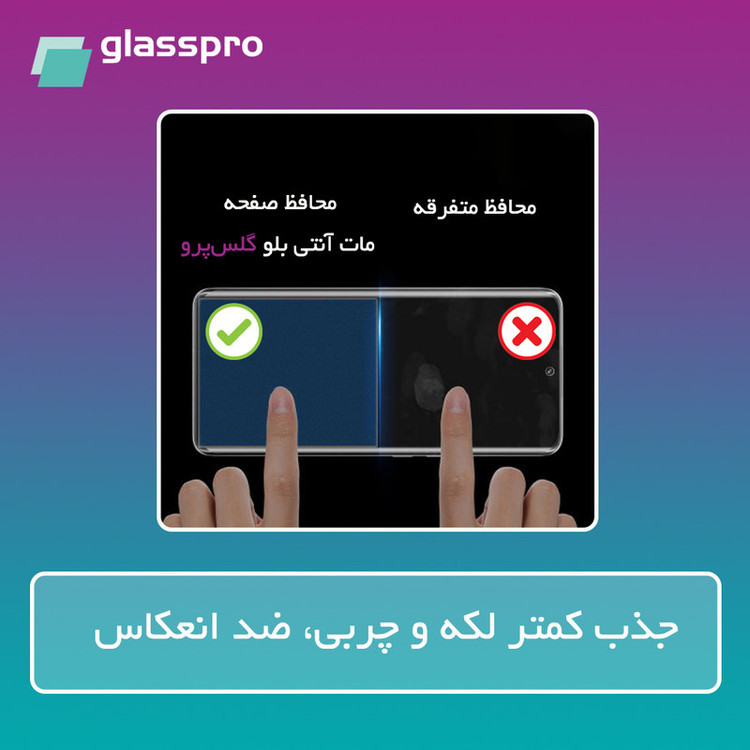 محافظ صفحه نمایش مات ضد اشعه آبی گلس پرو مدل Resistant مناسب برای گوشی موبایل ریلمی Note 50