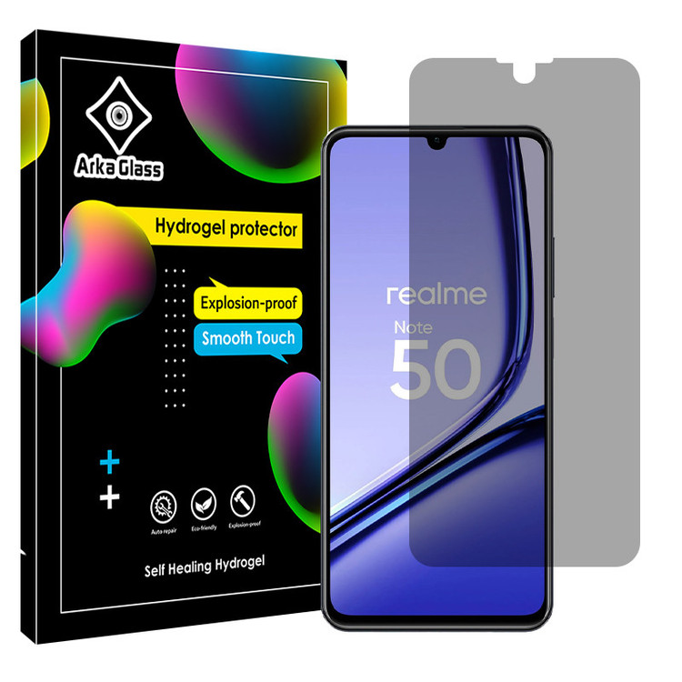 محافظ صفحه نمایش حریم شخصی آرکا گلس مدل Tough مناسب برای گوشی موبایل ریلمی Note 50