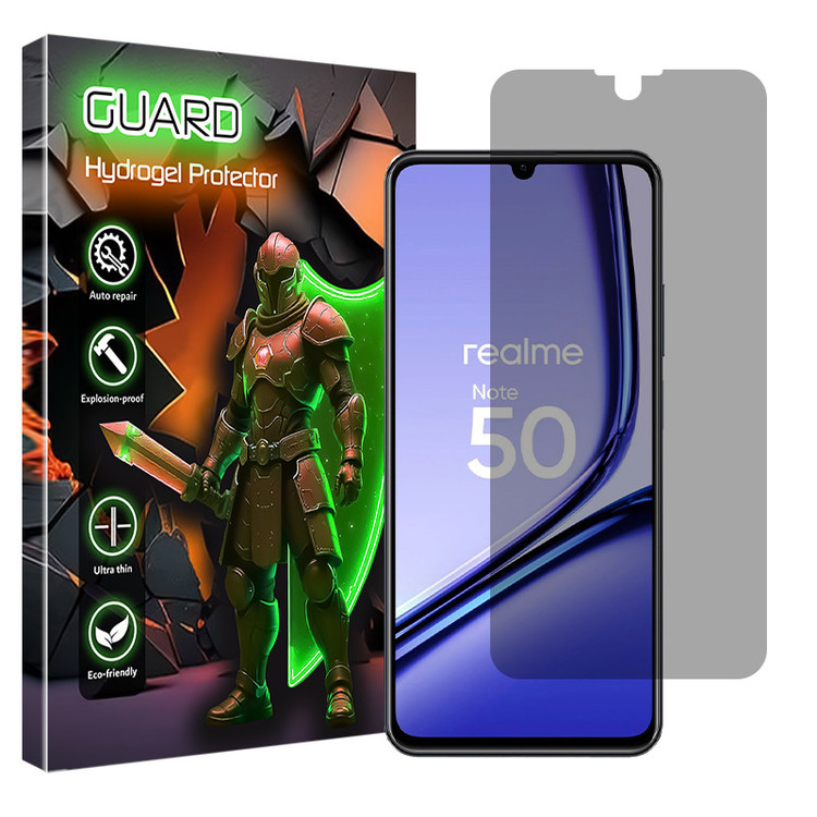 محافظ صفحه نمایش حریم شخصی گارد مدل Tough مناسب برای گوشی موبایل ریلمی Note 50