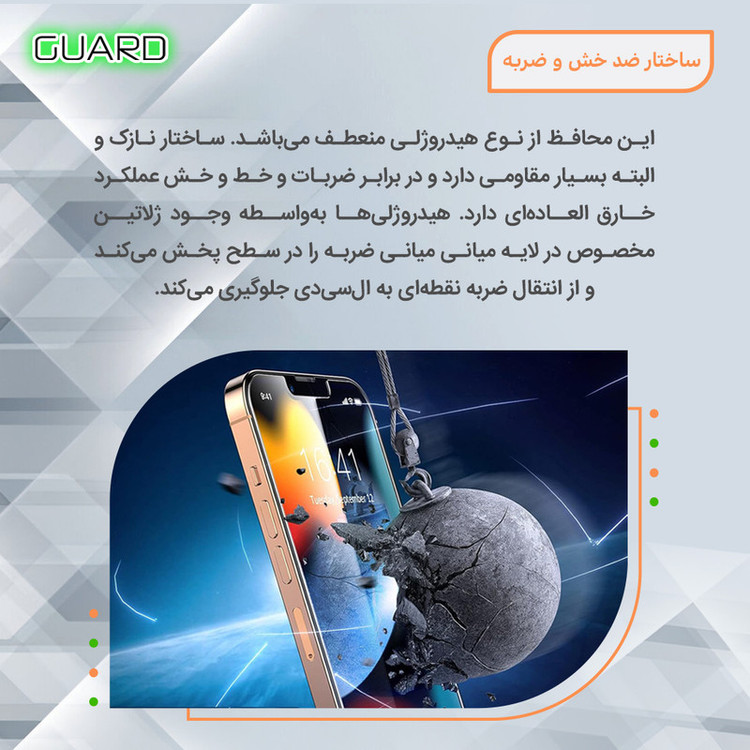 محافظ صفحه نمایش حریم شخصی گارد مدل Tough مناسب برای گوشی موبایل ریلمی Note 50