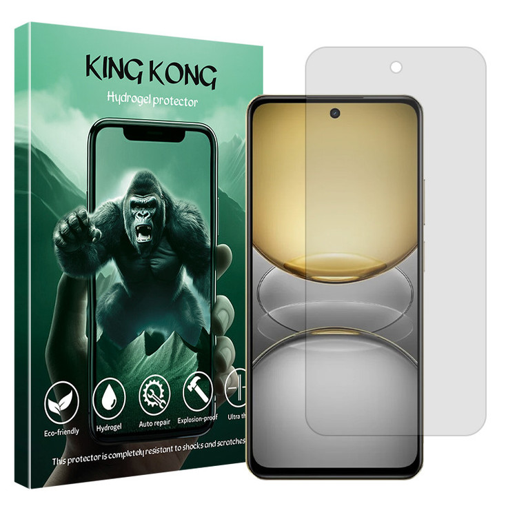 محافظ صفحه نمایش شفاف کینگ کونگ مدل Tough مناسب برای گوشی موبایل ریلمی C75