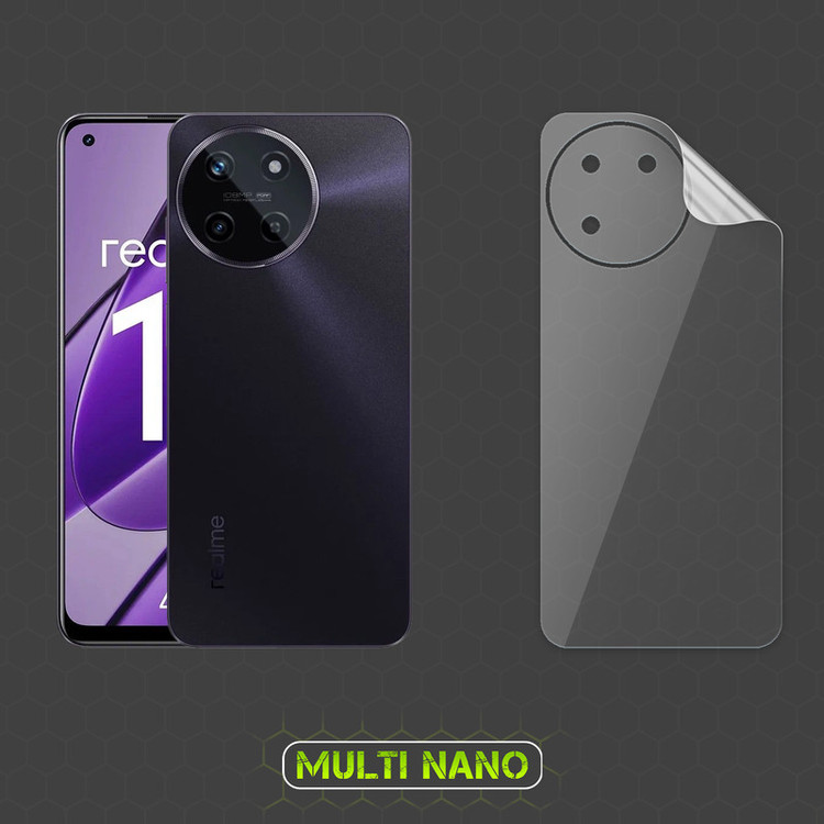 محافظ صفحه نمایش مولتی نانو مدل X-SFT مناسب برای گوشی موبایل ریلمی 11 4G به همراه محافظ پشت