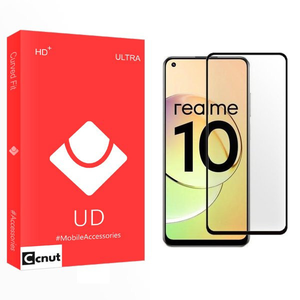 محافظ صفحه نمایش شیشه ای کوکونات مدل UD مناسب برای گوشی موبایل ریلمی 10 4G