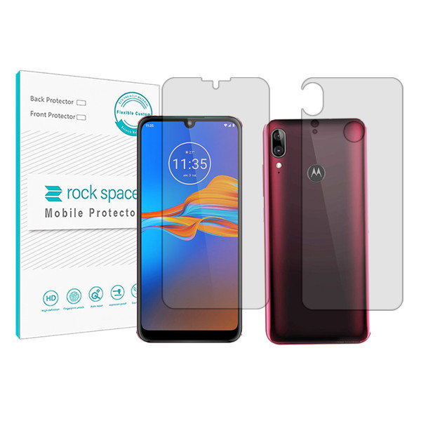 گلس محافظ صفحه نمایش شفاف هیدروژلی KUSA مدل HyGEL مناسب برای گوشی موبایل موتورولا E6 Plus به همراه محافظ پشت گوشی