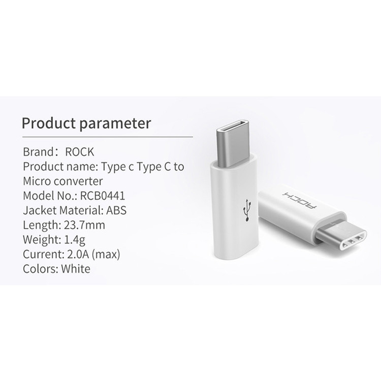 مبدل USB-C به microUSB راک مدل RCB0441