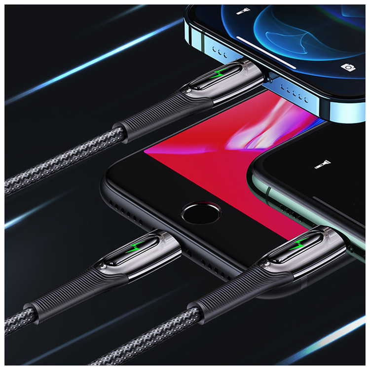 کابل تبدیل USB-C به لایتنینگ مدل US-SJ518 طول 1.2 متر