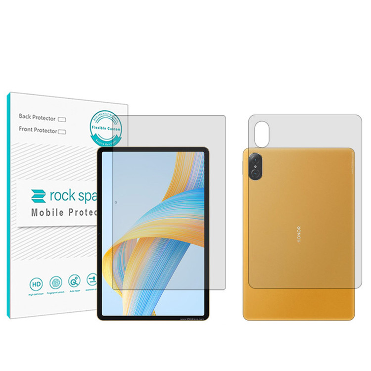 محافظ صفحه نمایش شفاف راک اسپیس مدل Hygel مناسب برای تبلت آنر Pad V8 به همراه محافظ پشت تبلت