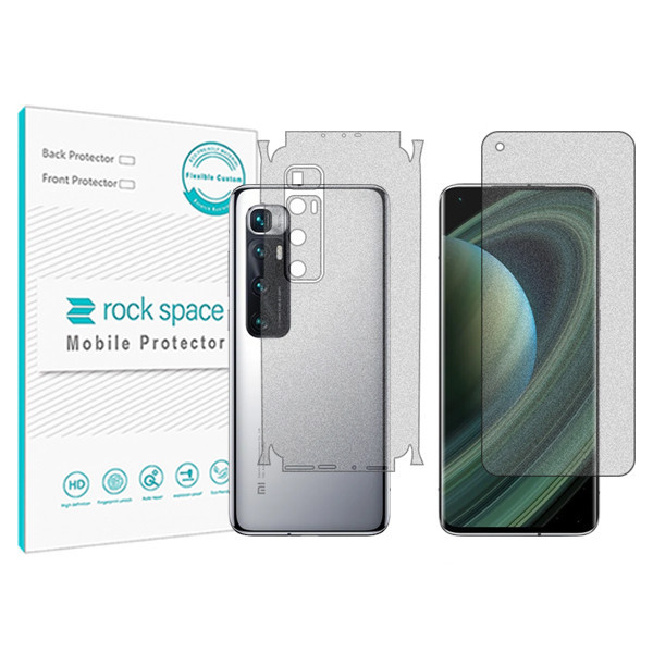 محافظ صفحه نمایش مات راک اسپیس مدل HyMTT مناسب برای گوشی موبایل شیائومی Mi 10 Ultra به همراه محافظ پشت گوشی