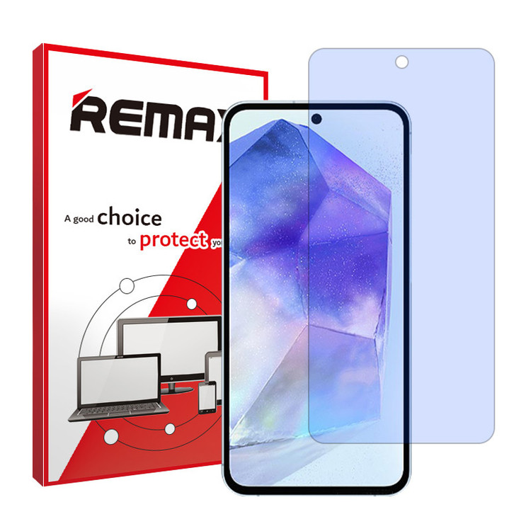 محافظ صفحه نمایش آنتی بلو ریمکس مدل HyBLU مناسب برای گوشی موبایل سامسونگ Galaxy A55