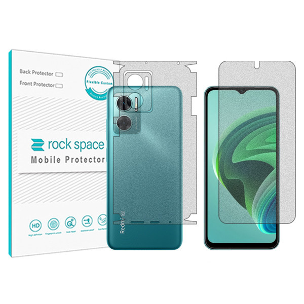 محافظ صفحه نمایش مات راک مدل HyMTT مناسب برای گوشی موبایل شیائومی Redmi 10 5G به همراه محافظ پشت گوشی