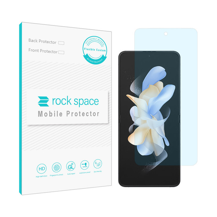 محافظ صفحه نمایش آنتی بلو راک اسپیس کد BLU مناسب برای گوشی موبایل سامسونگ Galaxy Z Flip 4