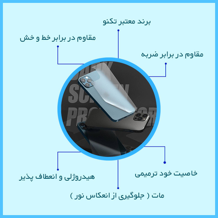 محافظ پشت گوشی مات تکنو مدل HyMTT مناسب برای گوشی موبایل آنر X9b