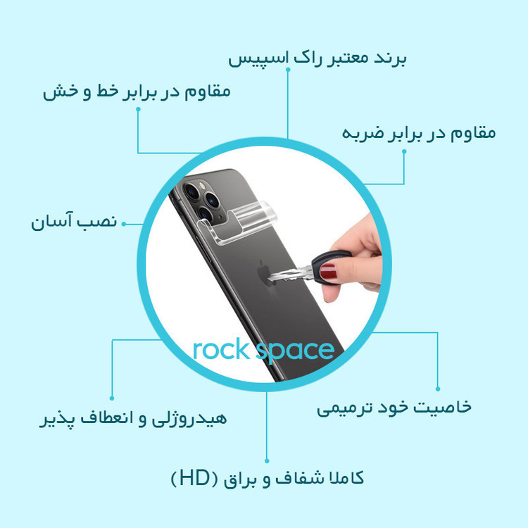 گلس محافظ پشت گوشی شفاف نانو هیدروژل مدل مناسب برای گوشی موبایل موتورولا Moto G84 5G