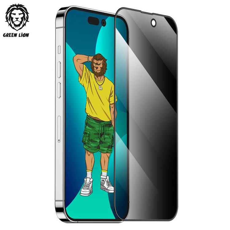 محافظ صفحه نمایش حریم شخصی گرین مدل Silicone Privacy-HD Plus مناسب برای گوشی موبایل اپل iPhone 14 Pro Max