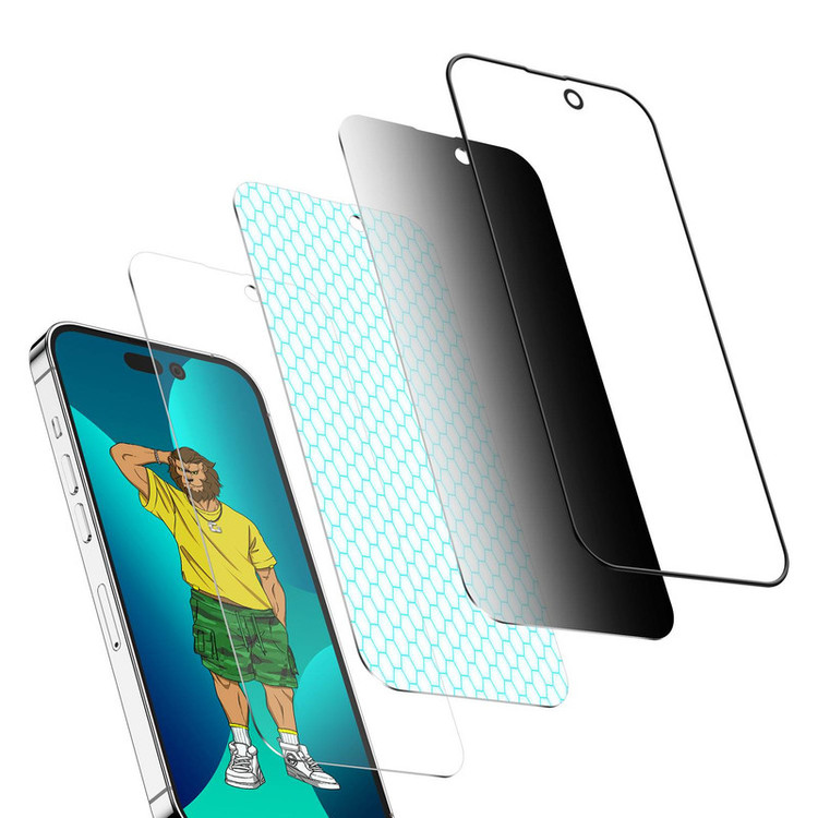 محافظ صفحه نمایش حریم شخصی گرین مدل Silicone Privacy-HD Plus مناسب برای گوشی موبایل اپل iPhone 14 Pro Max