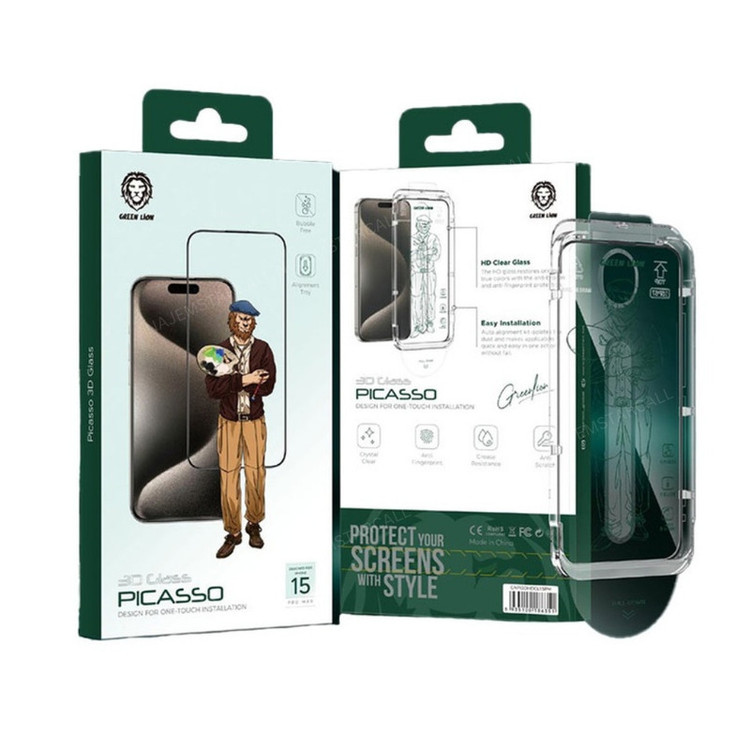 محافظ صفحه نمایش گرین لاین مدل Picasso 3D مناسب برای گوشی موبایل اپل iphone 14 pro Max