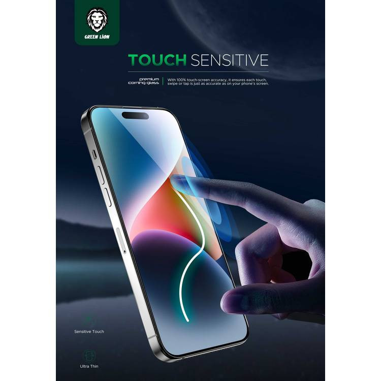 محافظ صفحه نمایش گرین لاین مدل 3D Corning Pro مناسب برای گوشی موبایل اپل iphone 15 pro