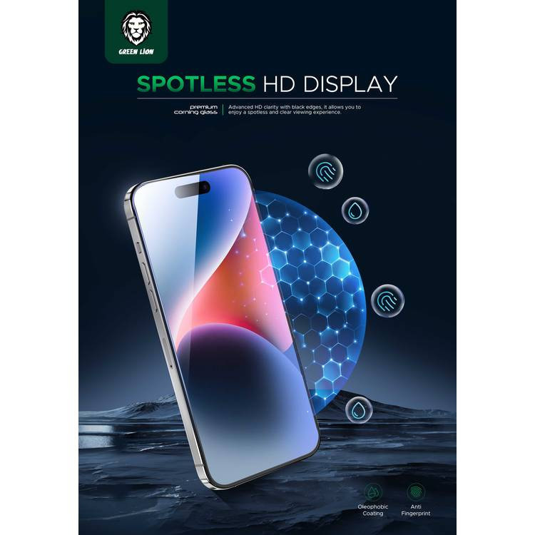 محافظ صفحه نمایش گرین لاین مدل 3D Corning Pro مناسب برای گوشی موبایل اپل iphone 15 pro