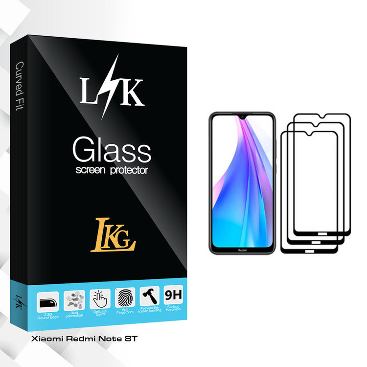 محافظ صفحه نمایش ال کا جی مدل LK Glass مناسب برای گوشی موبایل شیائومی Redmi Note 8T بسته سه عددی