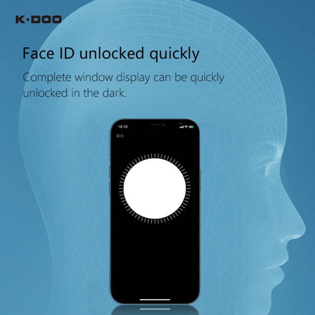 محافظ صفحه نمایش حریم شخصی کی-دوو مدل Privacy-Glass مناسب برای گوشی موبایل اپل Iphone 13 Pro Max