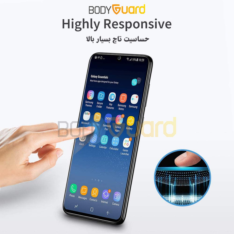 محافظ صفحه نمایش بادیگارد مدل FS مناسب برای گوشی موبایل سامسونگ Galaxy A22 5G بسته دو عددی