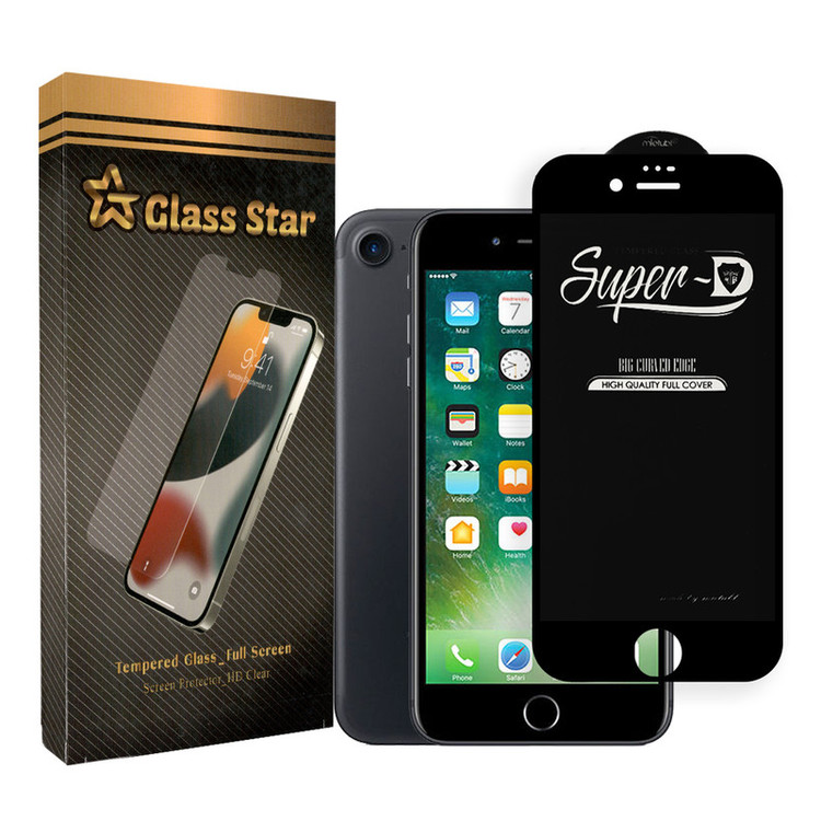 محافظ صفحه نمایش گلس استار مدل STAR-SUPER-D مناسب برای گوشی موبایل اپل iPhone 7/8
