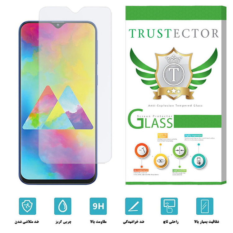 محافظ صفحه نمایش تراستکتور مدل SMTA-Glass مناسب برای گوشی موبایل سامسونگ Galaxy M20