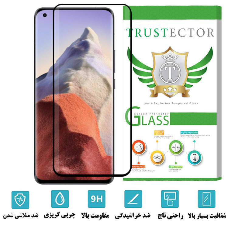 محافظ صفحه نمایش سرامیکی تراستکتور مدل EDGCRT مناسب برای گوشی موبایل شیائومی Mi 11 Ultra