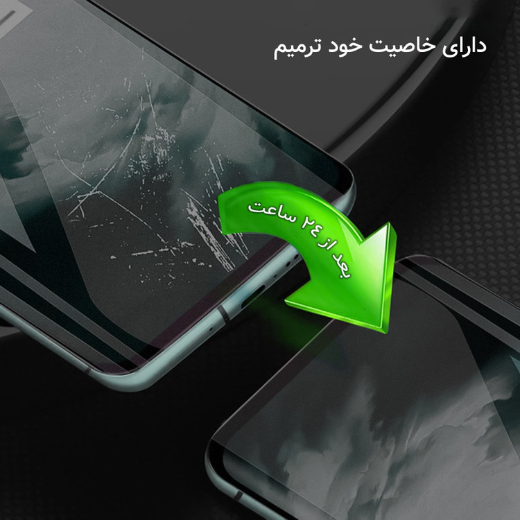 محافظ صفحه نمایش حریم شخصی راک اسپیس مدل HyPRV مناسب برای گوشی موبایل دوجی مدل S96 Pro