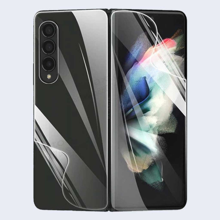 محافظ صفحه نمایش بوف مدل Hydrogel مناسب برای گوشی موبایل سامسونگ Galaxy Z Fold 5 به همراه محافظ پشت گوشی