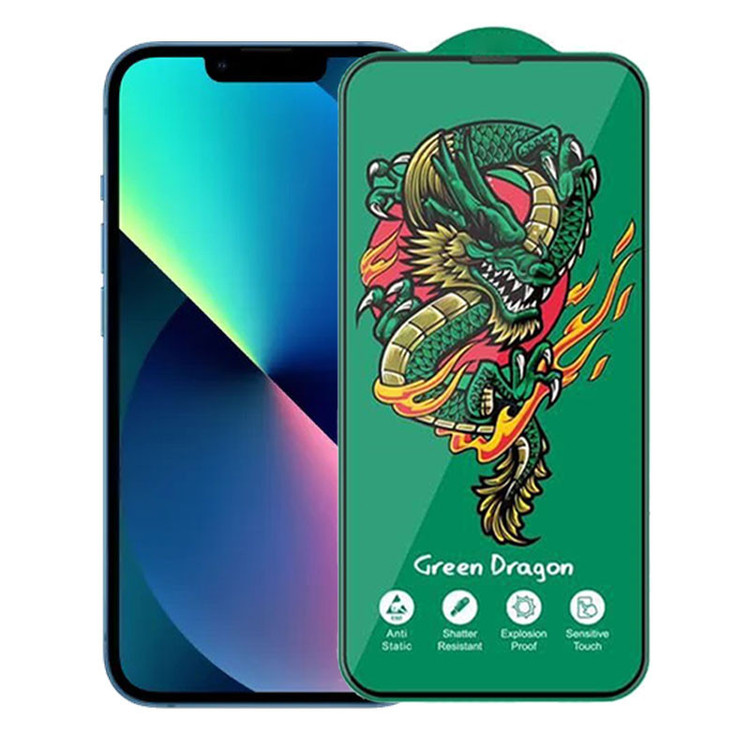 محافظ صفحه نمایش اپیکوی مدل Green Dragon ExplosionProof مناسب برای گوشی موبایل اپل iPhone 13 / 13 Pro/ 14