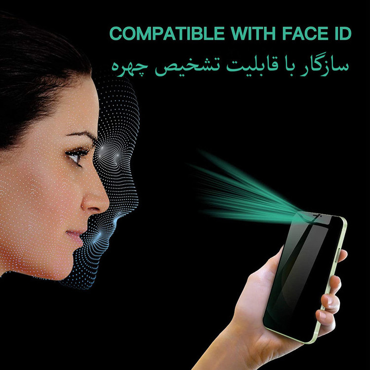 محافظ صفحه نمایش حریم شخصی مدل PRV مناسب برای گوشی موبایل اپل iPhone 12 Pro Max