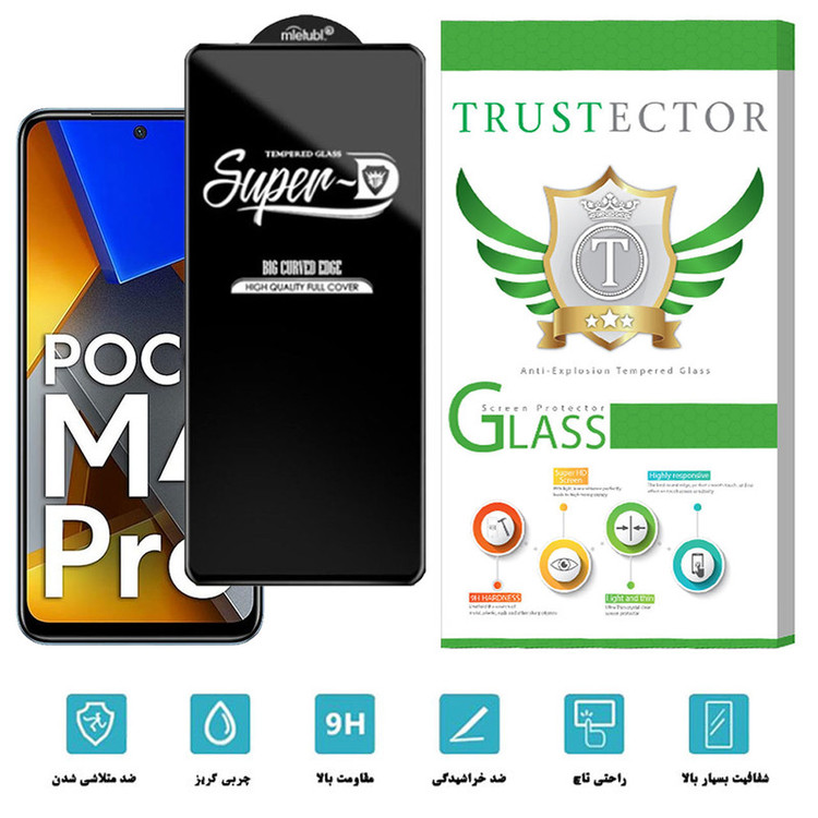 محافظ صفحه نمایش تراستکتور مدل SUTA-Glass مناسب برای گوشی موبایل شیائومی Poco M4 Pro 4G