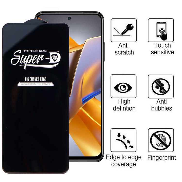 محافظ صفحه نمایش اپیکوی مدل Super 5D مناسب برای گوشی موبایل شیائومی Redmi Note 11 Global /4G / Note 11S 4G Global/Note 10 4G Global / Note 10S / Note 11 SE / Poco M5s