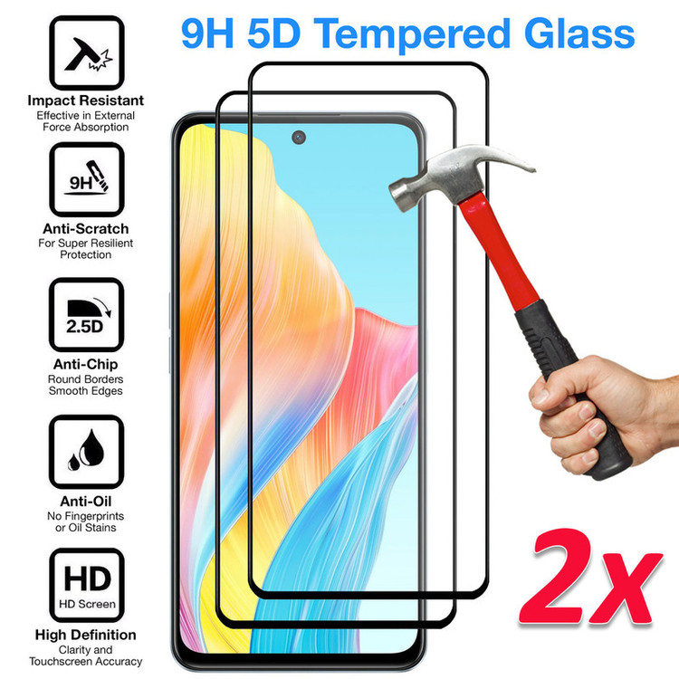 محافظ صفحه نمایش شیشه ای بادیگارد مدل FO مناسب برای گوشی موبایل اوپو A98 5G