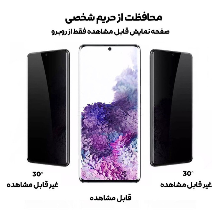 محافظ صفحه نمایش حریم شخصی D`HARDمدل HydroGel مناسب برای گوشی موبایل سامسونگ Galaxy S20 Plus